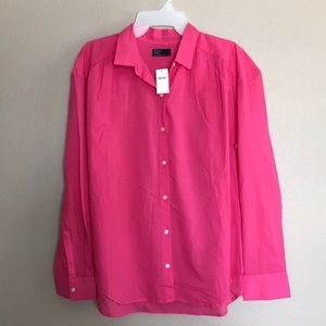 Gap Pink Button Up shirt XL NWT $54.95